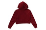 PIGMENT DYED ONE POINT CROPPED ZIP HOODIE