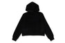 CRYSTAL STONE APE HEAD VELOUR ZIP HOODIE