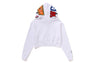 SHARK CROPPED FULL ZIP HOODIE