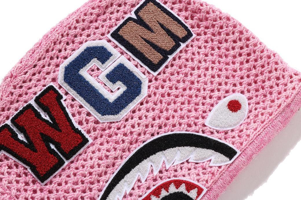 METALLIC CROCHET SHARK FULL ZIP HOODIE | bape.com