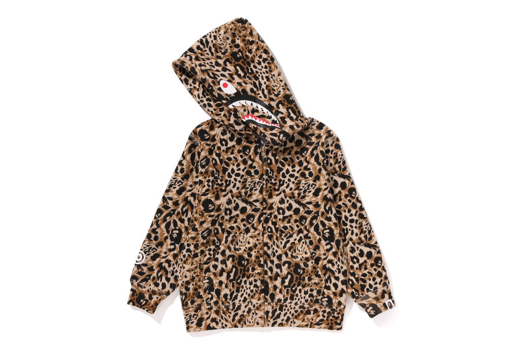 チャッピー WILD LEOPARD PATTERN SHARK ZIP HOODIE | bape.com