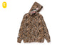 WILD LEOPARD PATTERN SHARK ZIP HOODIE