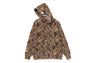 WILD LEOPARD PATTERN SHARK ZIP HOODIE