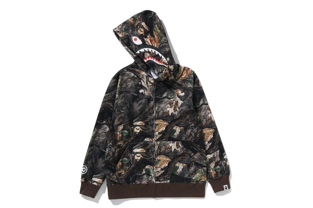 TREE EDGE CAMO SHARK ZIP HOODIE | bape.com