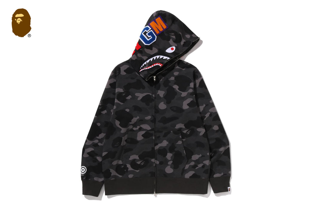 COLOR CAMO SHARK FULL ZIP HOODIE | bape.com