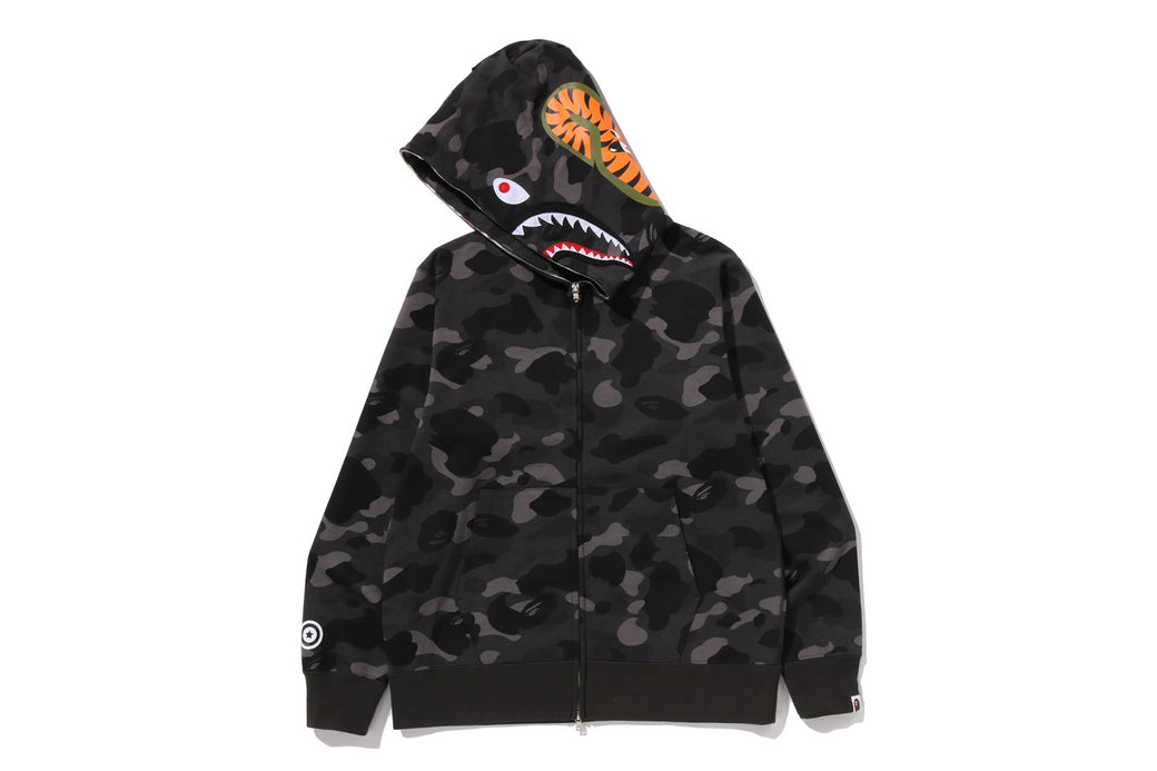 COLOR CAMO SHARK FULL ZIP HOODIE | bape.com