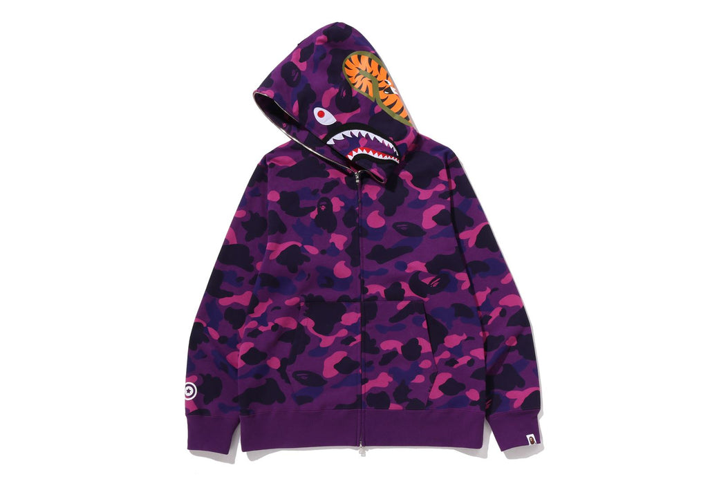 COLOR CAMO SHARK FULL ZIP HOODIE | bape.com