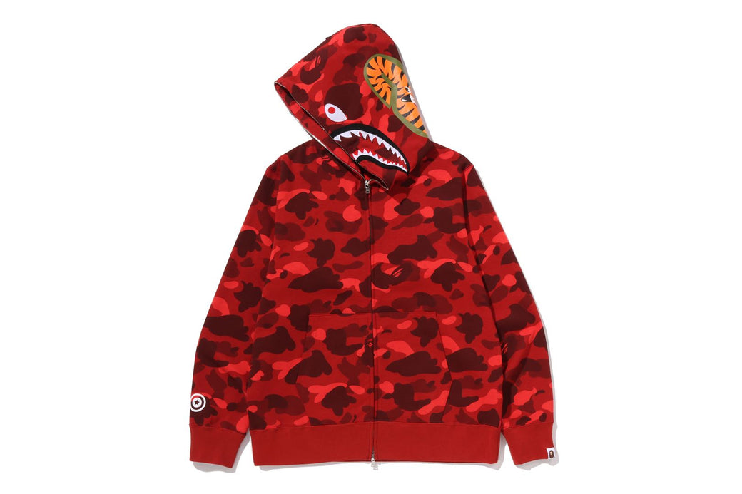 COLOR CAMO SHARK FULL ZIP HOODIE | bape.com