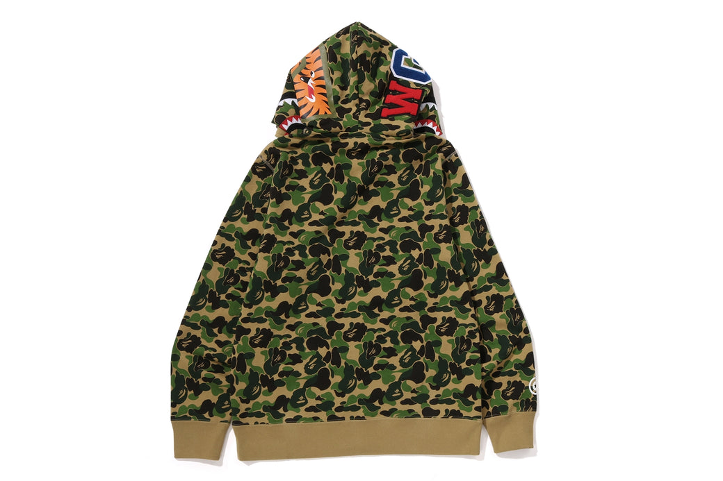 ABC CAMO DOUBLE SHARK FULL ZIP HOODIE | bape.com