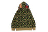 ABC CAMO DOUBLE SHARK FULL ZIP HOODIE