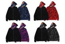 COLOR CAMO REVERSIBLE SHARK FULL ZIP HOODIE