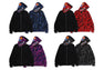 COLOR CAMO REVERSIBLE SHARK FULL ZIP HOODIE