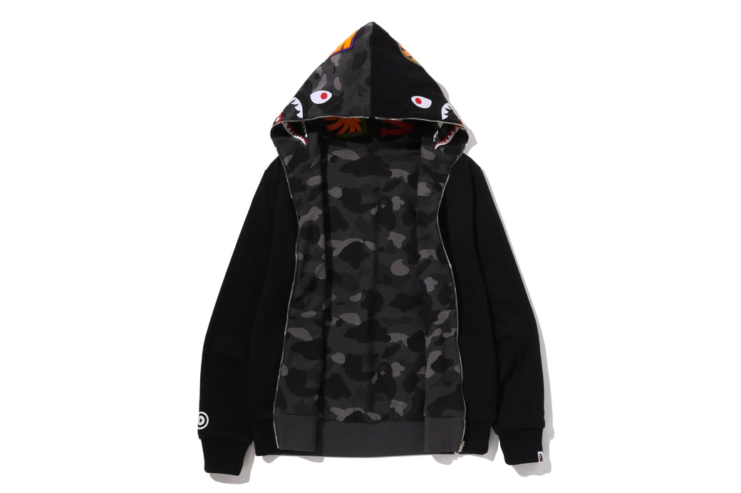 COLOR CAMO REVERSIBLE SHARK FULL ZIP HOODIE | bape.com