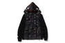 COLOR CAMO REVERSIBLE SHARK FULL ZIP HOODIE