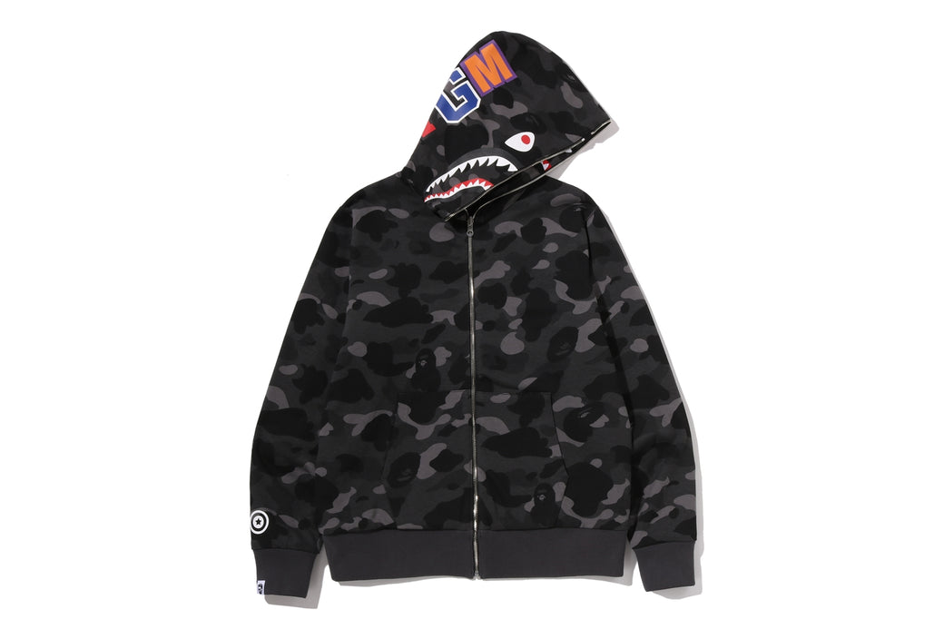 COLOR CAMO REVERSIBLE SHARK FULL ZIP HOODIE | bape.com
