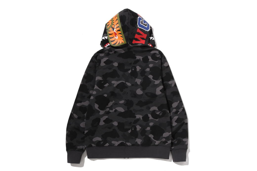 COLOR CAMO REVERSIBLE SHARK FULL ZIP HOODIE | bape.com