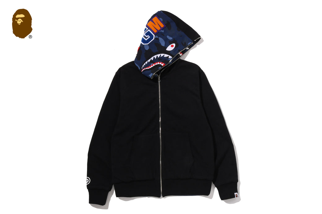 COLOR CAMO REVERSIBLE SHARK FULL ZIP HOODIE | bape.com