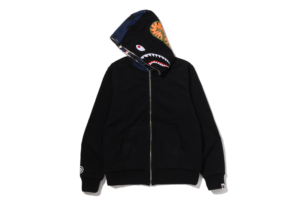 COLOR CAMO REVERSIBLE SHARK FULL ZIP HOODIE | bape.com