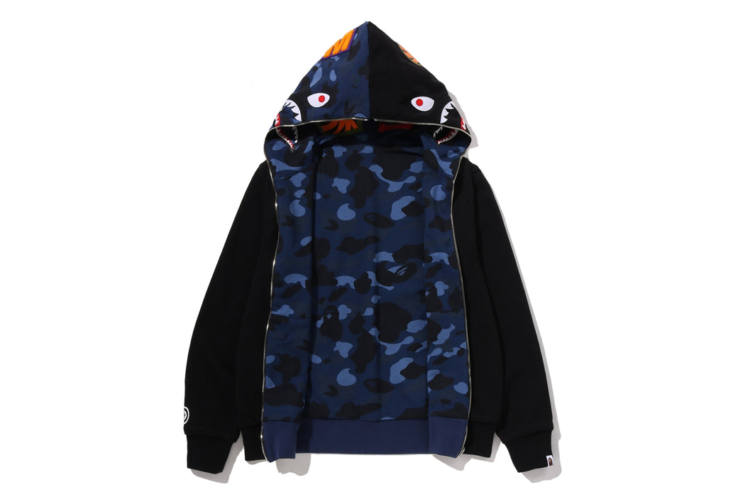 COLOR CAMO REVERSIBLE SHARK FULL ZIP HOODIE | bape.com