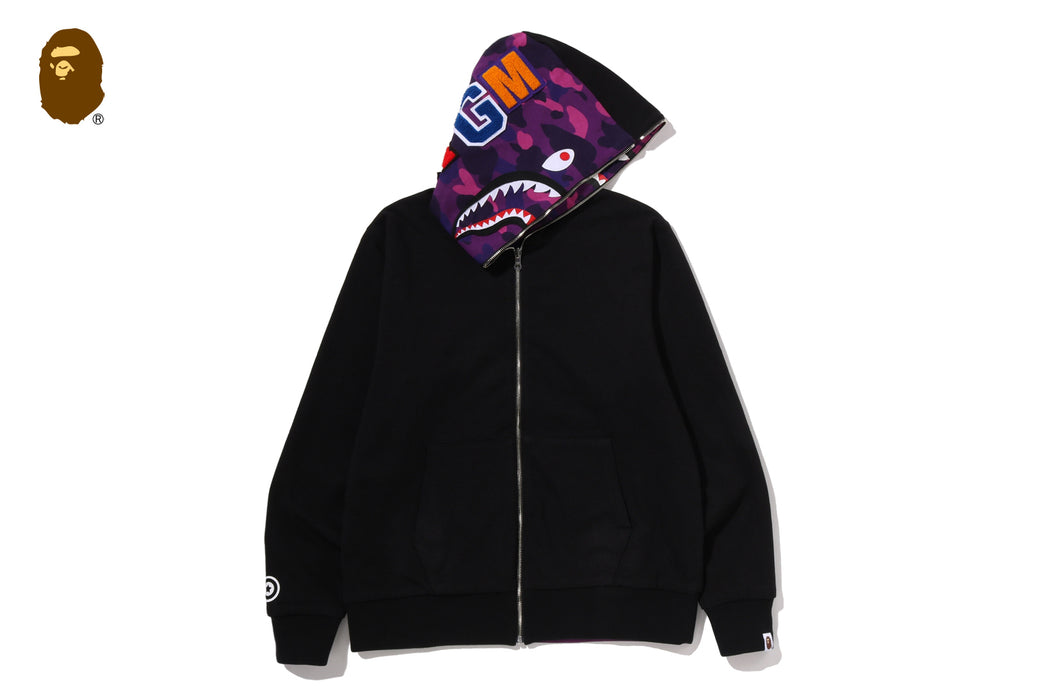 COLOR CAMO REVERSIBLE SHARK FULL ZIP HOODIE | bape.com