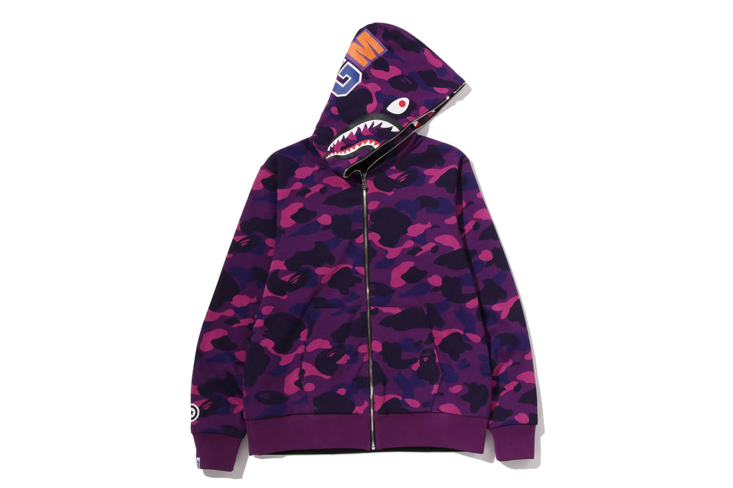 COLOR CAMO REVERSIBLE SHARK FULL ZIP HOODIE | bape.com
