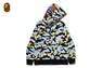 NEW MULTI CAMO SHARK FULL ZIP HOODIE