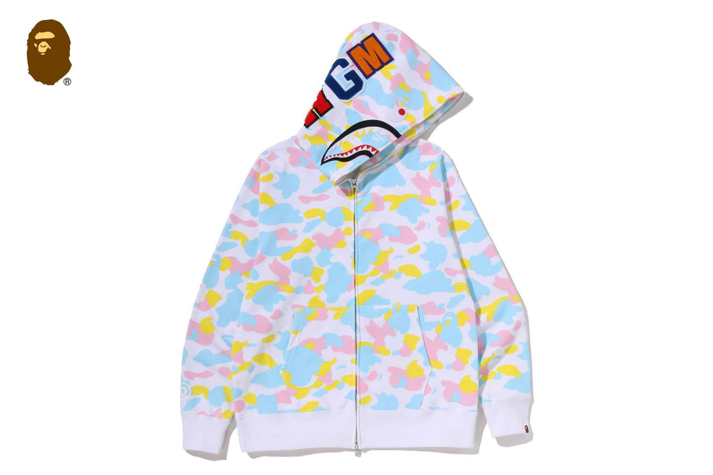 トップス BAPE Shark Full Zip Hoodie Multi Camo NEW MULTI CAMO SHARK FULL ZIP HOODIE | bape.com