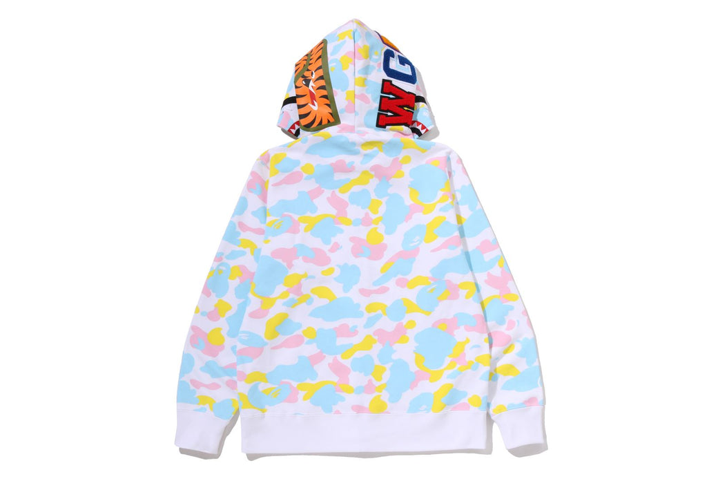 NEW MULTI CAMO SHARK FULL ZIP HOODIE | bape.com