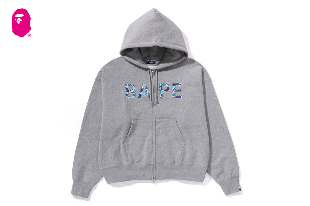 ABC CAMO CRYSTAL LOGO WIDE ZIP HOODIE | bape.com