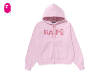 ABC CAMO CRYSTAL LOGO WIDE ZIP HOODIE