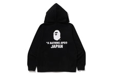 COLLEGE ONE POINT EMBROIDERY ZIP HOODIE