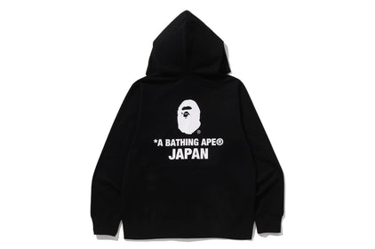 COLLEGE ONE POINT EMBROIDERY ZIP HOODIE
