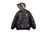 【 BAPE X CR7 LIFE 】ALL OVER PRINT LOGO RELAXED FIT SHARK HOODIE