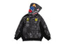 【 BAPE X CR7 LIFE 】ALL OVER PRINT LOGO RELAXED FIT SHARK HOODIE