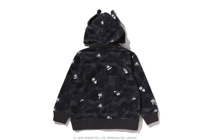 【 BAPE X KUROMI 】CAMO ZIP HOODIE