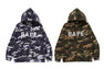 GLITCH WOODLAND CAMO FULL ZIP HOODIE