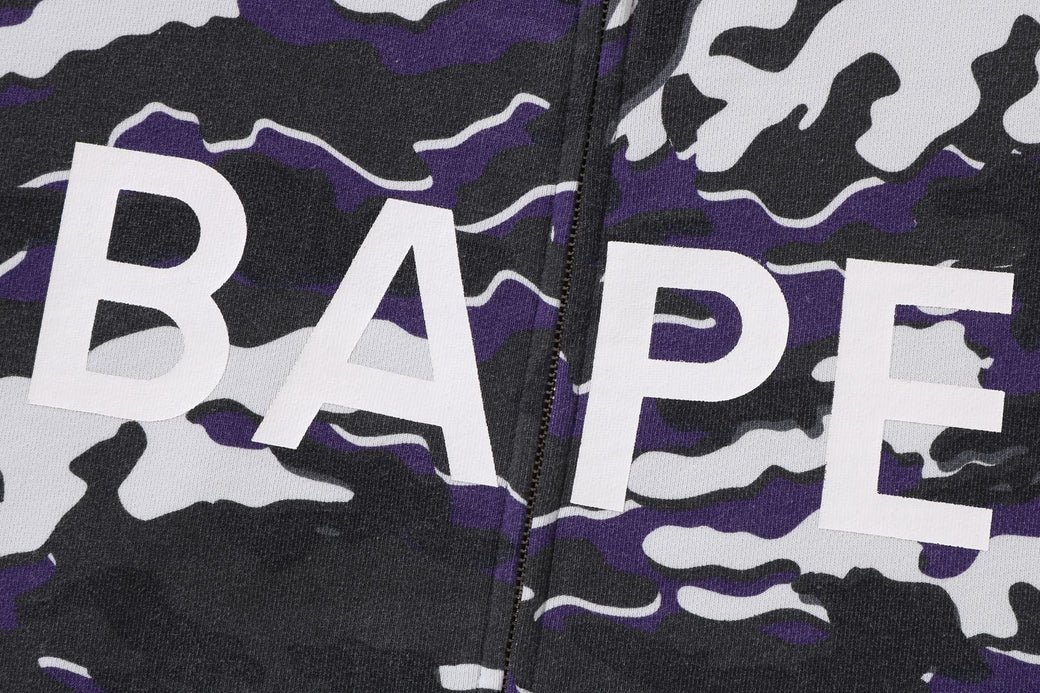 GLITCH WOODLAND CAMO FULL ZIP HOODIE | bape.com
