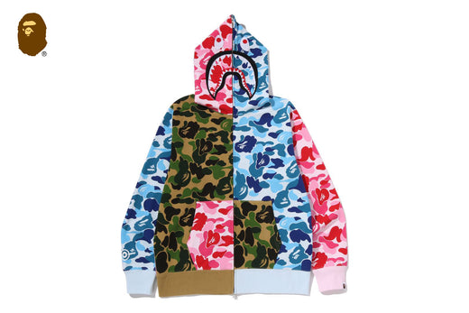 ABC CAMO CRAZY SHARK FULL ZIP HOODIE