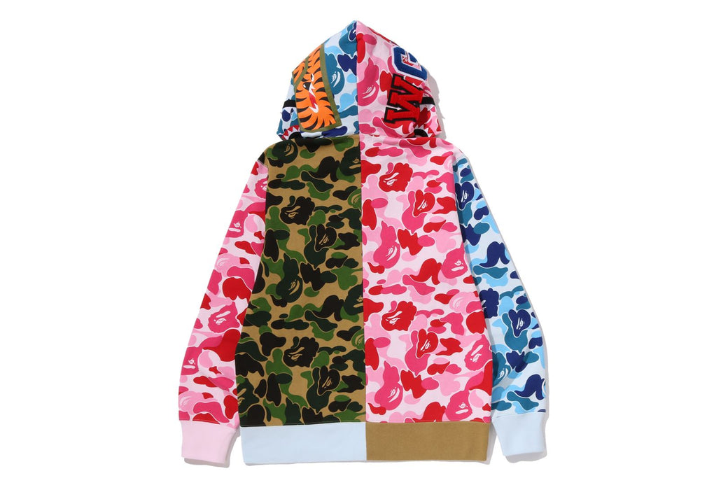 ABC CAMO CRAZY SHARK FULL ZIP HOODIE | bape.com