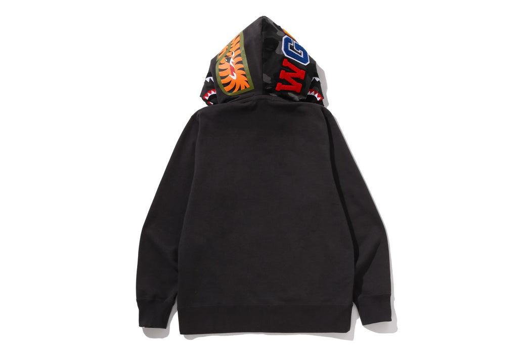 COLOR CAMO SHARK FULL ZIP DOUBLE HOODIE | bape.com