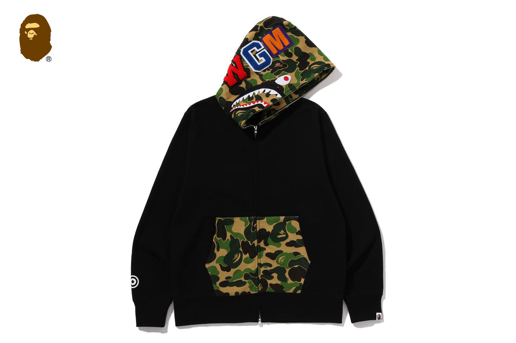 ABC CAMO SHARK FULL ZIP HOODIE | bape.com
