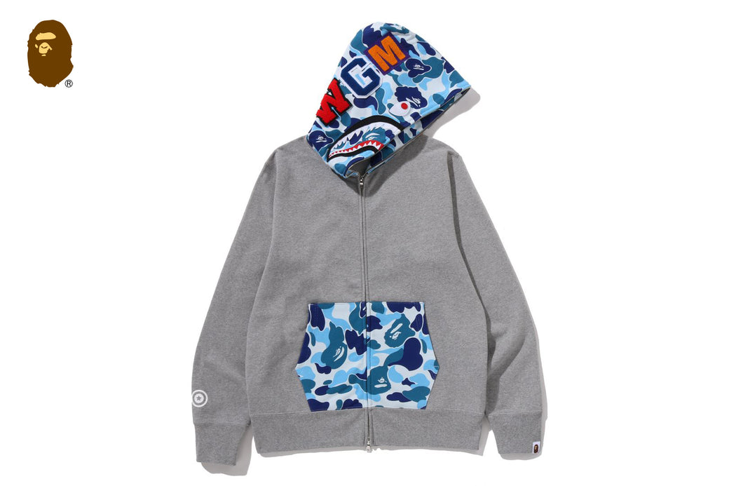 ABC CAMO SHARK FULL ZIP HOODIE | bape.com