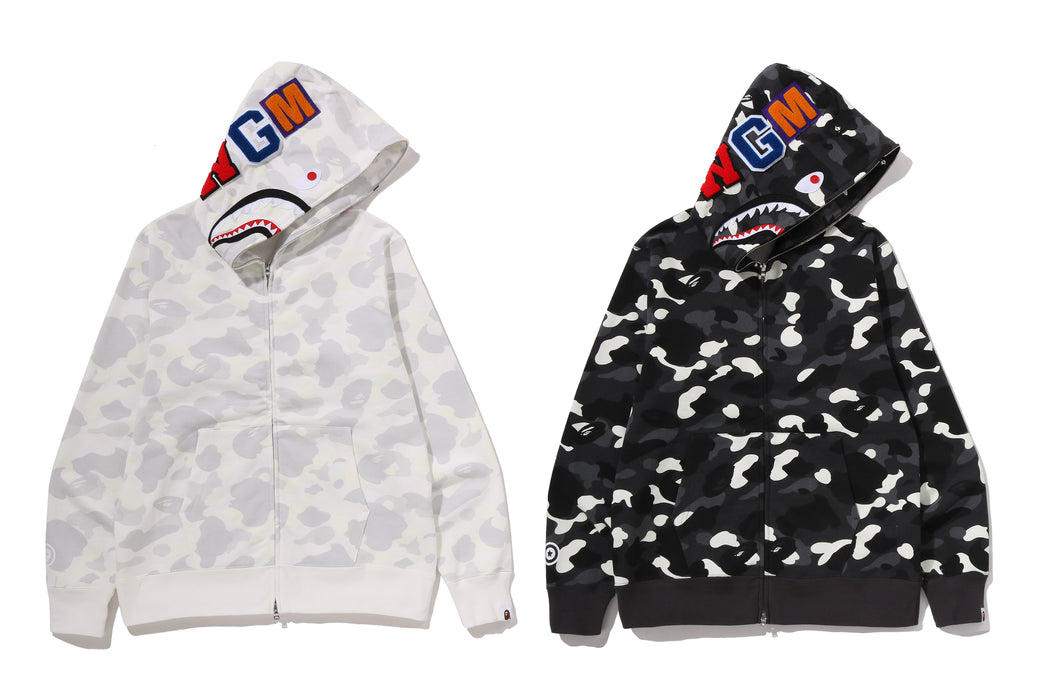 CITY CAMO SHARK REGULAR FIT FULL ZIP HOODIE | bape.com