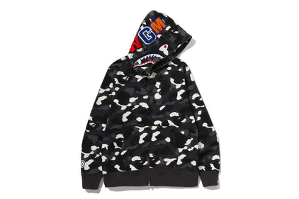 CITY CAMO SHARK REGULAR FIT FULL ZIP HOODIE