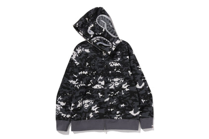MULTI PIXEL CAMO SHARK REGULAR FIT FULL ZIP HOODIE