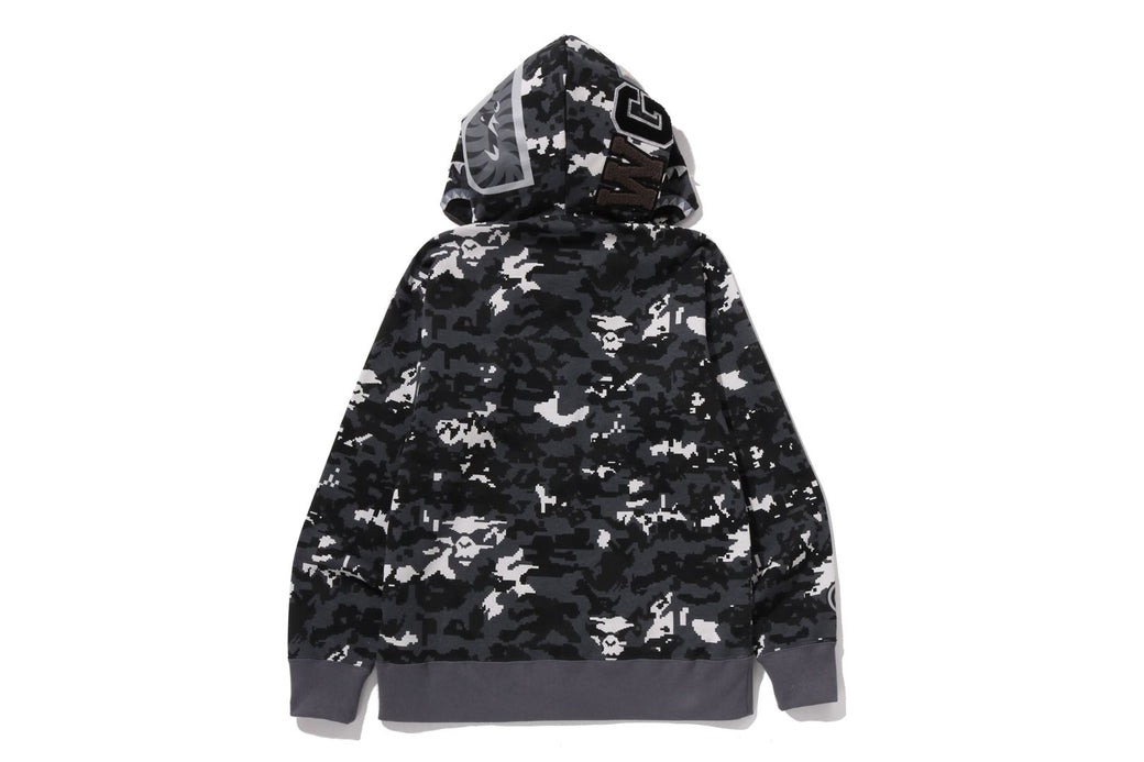 MULTI PIXEL CAMO SHARK REGULAR FIT FULL ZIP HOODIE | bape.com