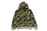ABC CAMO HEAVY WASH CROPPED FIT ZIP HOODIE