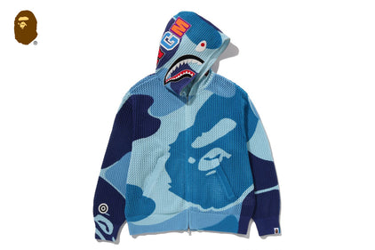 ABC CAMO CROCHET SHARK RELAXED FIT FULL ZIP HOODIE