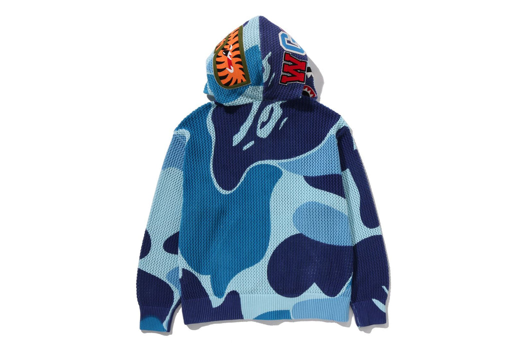 ABC CAMO CROCHET SHARK RELAXED FIT FULL ZIP HOODIE | bape.com