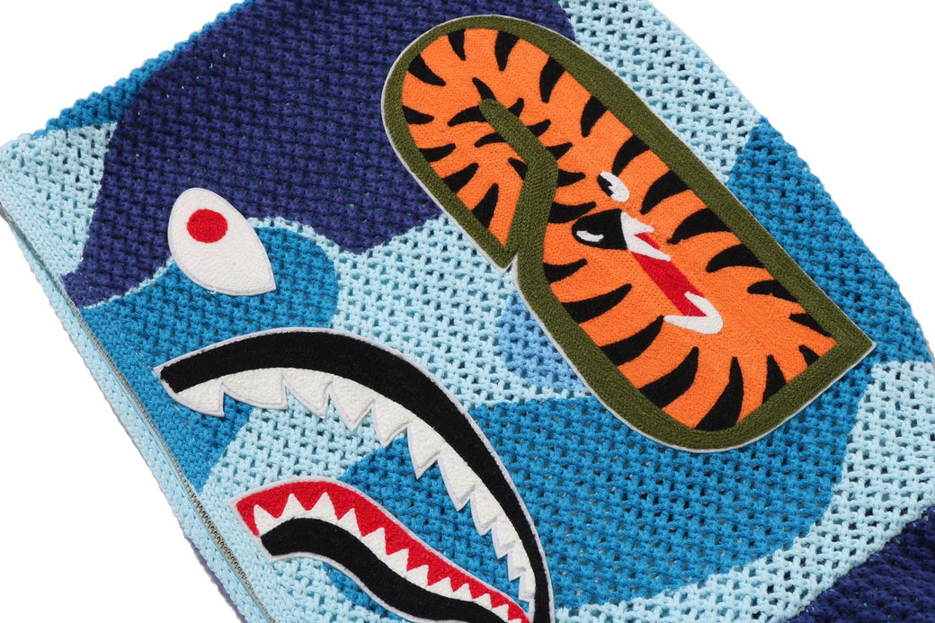 ABC CAMO CROCHET SHARK RELAXED FIT FULL ZIP HOODIE | bape.com